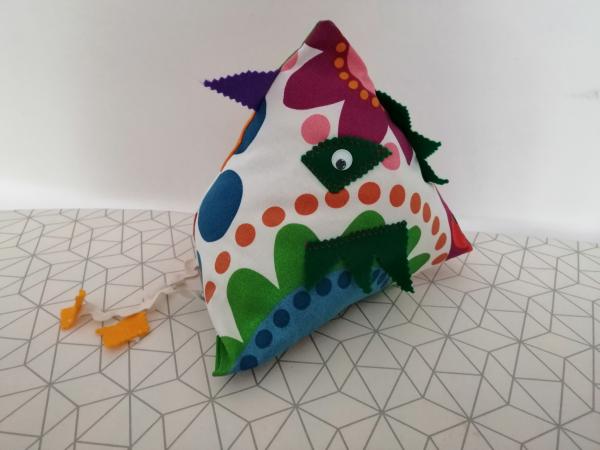 Coussin poule fleure